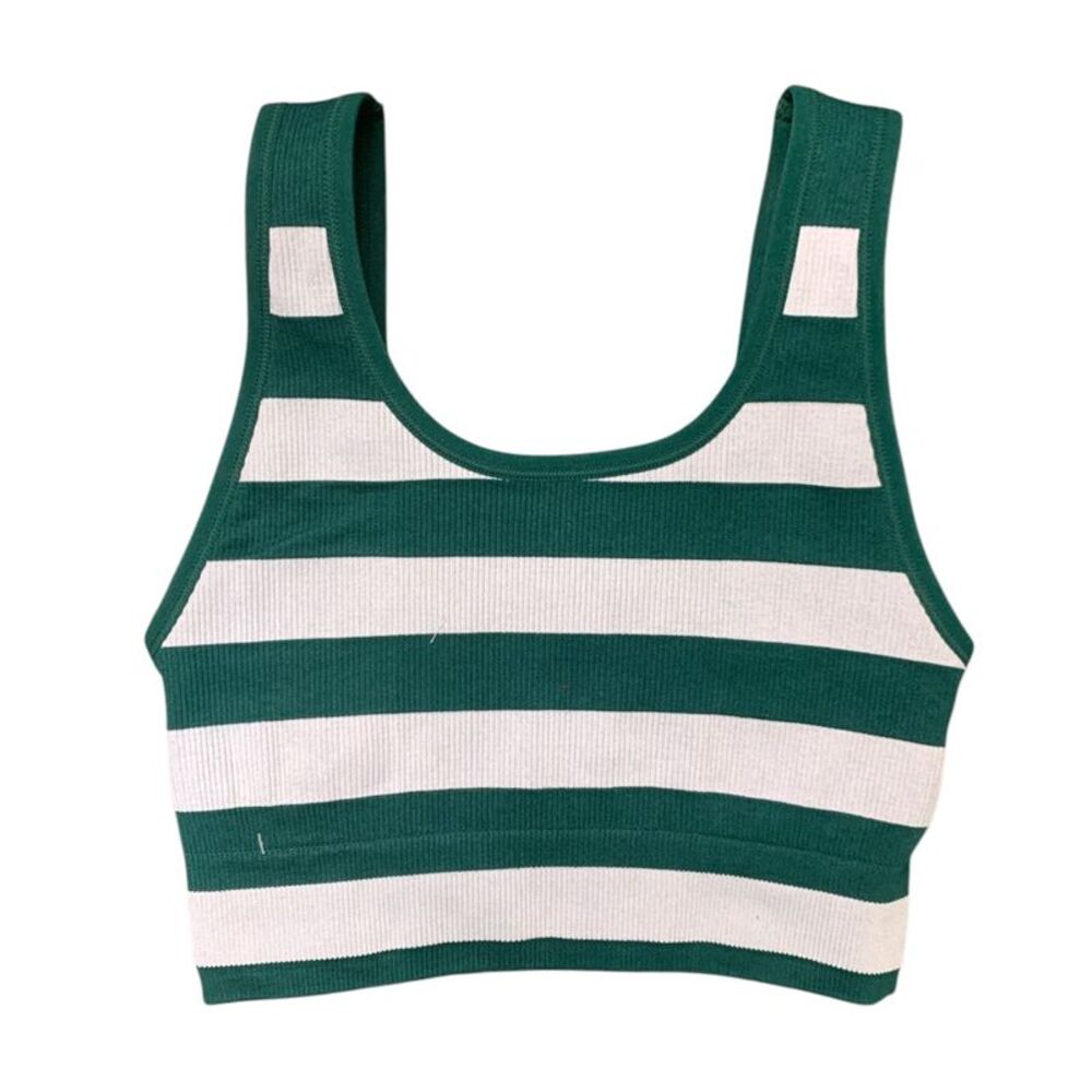 Rain Forest - Penn Womens Seamless Reversible Sports Bra, Moisture Wicking Ribbe - Picture 3 of 4